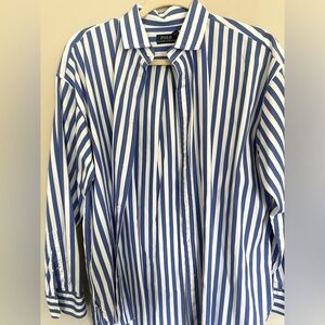 COPY - Blue/White Polo Button Up